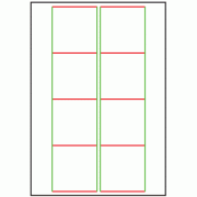 70mm x 71mm - 8 labels per sheet
