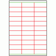 70mm x 25.4mm - 33 labels per sheet