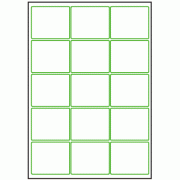 64mm x 54mm - 15 labels per sheet