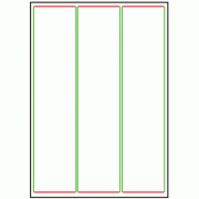 64mm x 284mm - 3 labels per sheet