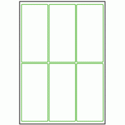 64mm x 138mm - 6 labels per sheet