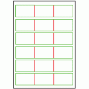 65mm x 40mm - 18 labels per sheet