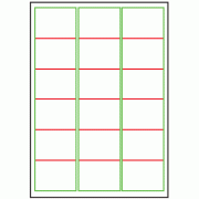 63.5mm x 46.5mm - 18 labels per sheet