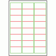 63.5mm x 34mm - 24 labels per sheet