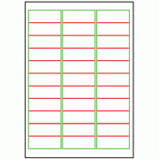 63.5mm x 24mm - 33 labels per sheet