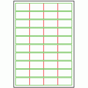 48.5mm x 25.4mm - 40 labels per sheet