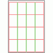 48mm x 71mm - 16 labels per sheet