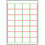 48mm x 38mm - 28 labels per sheet