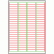 48mm x 12mm - 92 labels per sheet