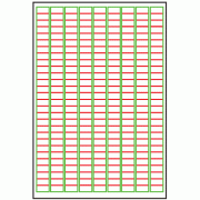 20mm x 10mm - 252 labels per sheet