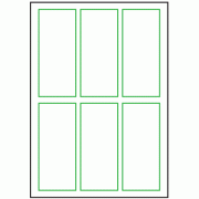 55mm x 135mm - 6 labels per sheet