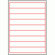 200mm x 30mm - 9 labels per sheet