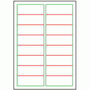 99.1mm x 34mm - 16 labels per sheet