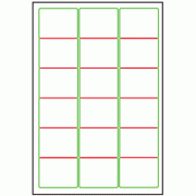 63.5mm x 46.6mm - 18 labels per sheet