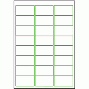 64mm x 33.9mm - 24 labels per sheet