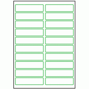 97mm x 26mm - 20 labels per sheet