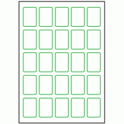34mm x 51mm - 25 labels per sheet