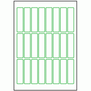 23mm x 73mm - 24 labels per sheet