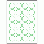 41mm dia - 24 labels per sheet