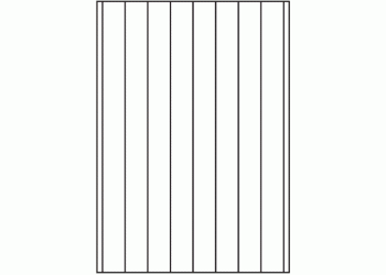 Back Slit parallel to Long Edge - 9 slits (A3)