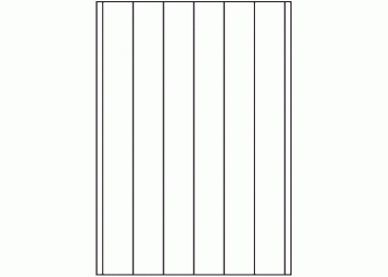 Back Slit parallel to Long Edge - 7 slits (SR-A3)