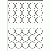 53mm dia - 30 labels per sheet (A3)