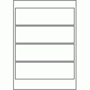 280mm x 80mm - 4 labels per sheet (A3)