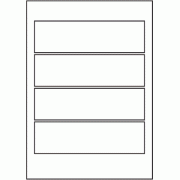 280mm x 80mm - 4 labels per sheet (SR-A3)