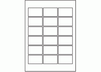 90mm x 55mm - 18 labels per sheet (SR-A3)