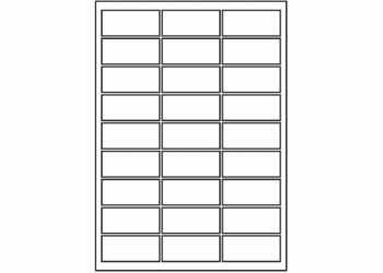 90mm x 40mm - 27 labels per sheet (A3)