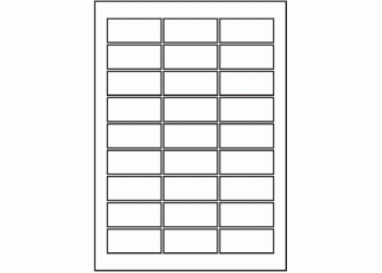 90mm x 40mm - 27 labels per sheet (SR-A3)