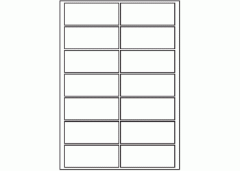 135mm x 55mm - 14 labels per sheet (A3)