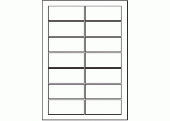 135mm x 55mm - 14 labels per sheet (SR-A3)