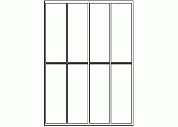 200mm x 69mm - 8 labels per sheet (A3)