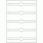 Jar Seal 190mm x 25mm - 5 labels per sheet