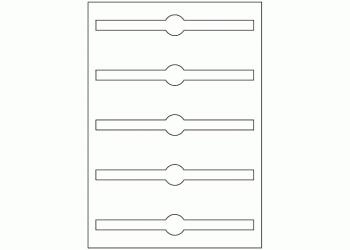 Jar Seal 190mm x 25mm - 5 labels per sheet