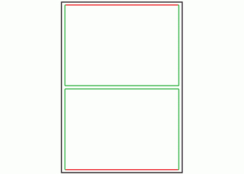 200mm x 140mm - 2 labels per sheet