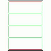 200mm x 69mm - 4 labels per sheet