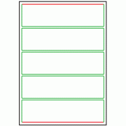 200mm x 54mm - 5 labels per sheet