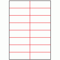 105mm x 36.9mm - 16 labels per sheet