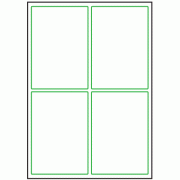 97mm x 140mm - 4 labels per sheet