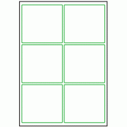 97mm x 89mm - 6 labels per sheet