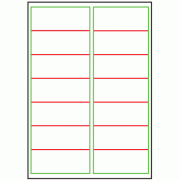 97mm x 40mm - 14 labels per sheet
