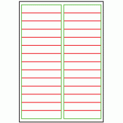 97mm x 20mm - 28 labels per sheet