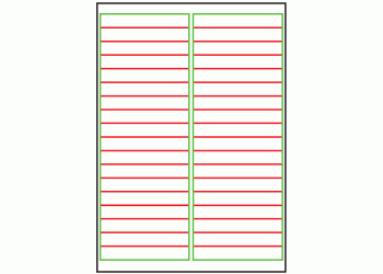 97mm x 15mm - 36 labels per sheet