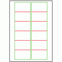 77mm x 46.5mm - 12 labels per sheet