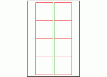 70mm x 71mm - 8 labels per sheet