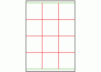 70mm x 70mm - 12 labels per sheet