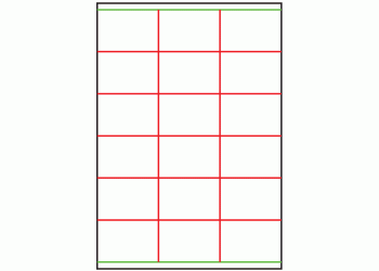 70mm x 47mm - 18 labels per sheet