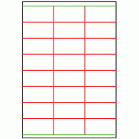 70mm x 35mm - 24 labels per sheet